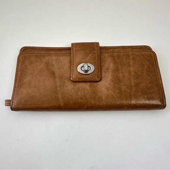 HOBO Brown Leather Wallet - Picture 1 of 9